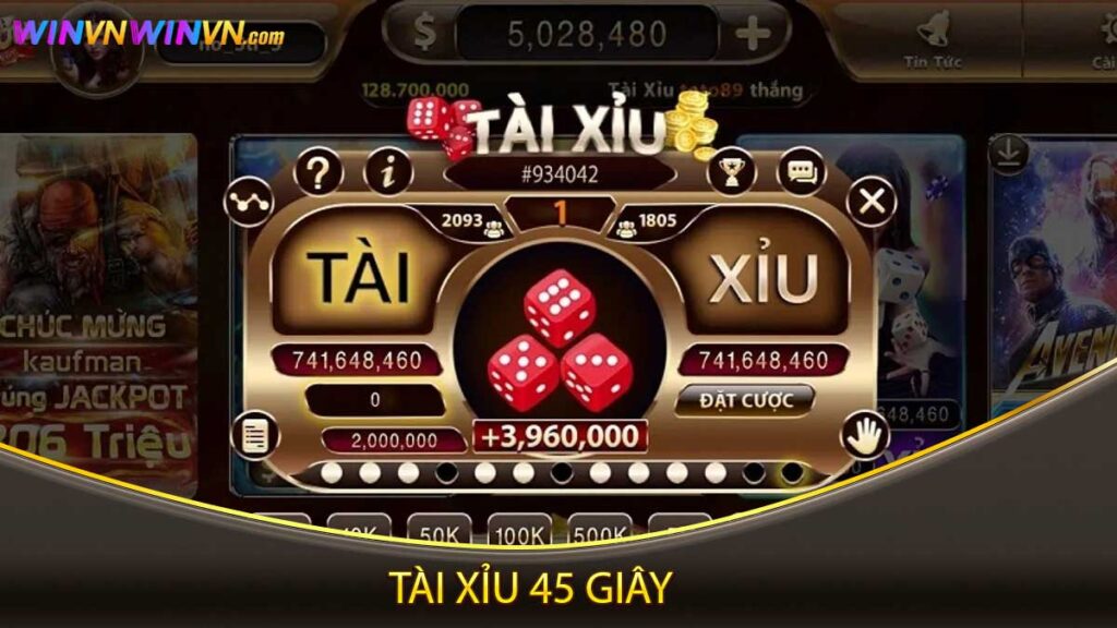 tài xỉu 45 giây